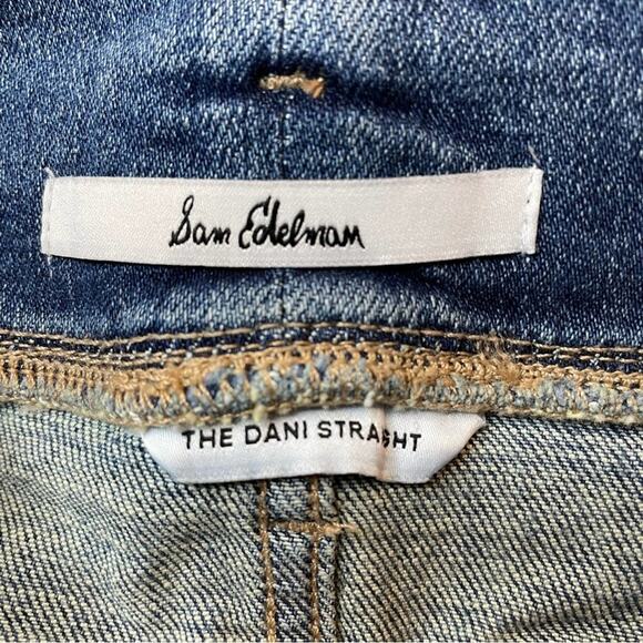 SAM EDLEMAN THE DANI STRAIGHT BOHO PAPERBAG RUFFLE WAIST JEANS - 28 - Picture 5 of 8